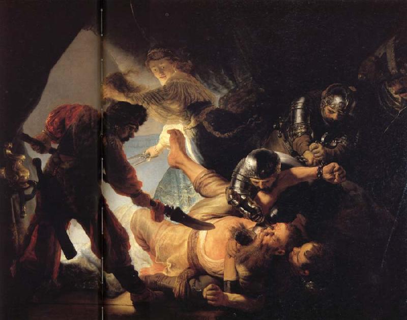 Rembrandt van rijn The Blinding of Samson Sweden oil painting art